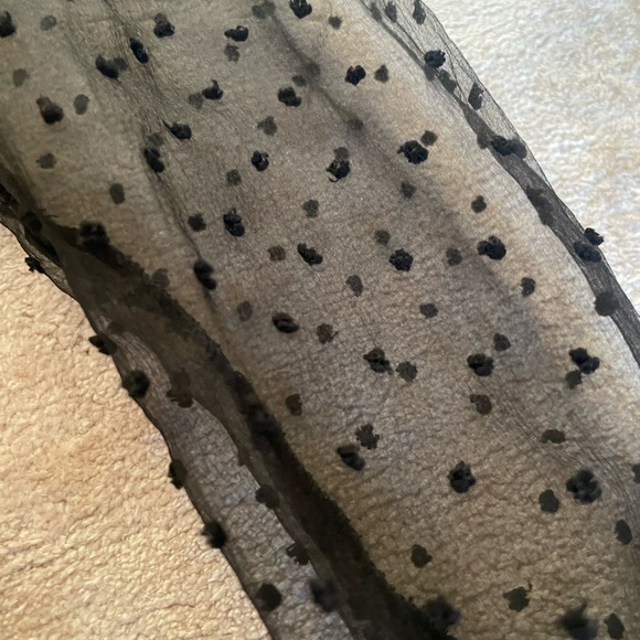 MANGO long sleeve polka top - Picture 2 of 4